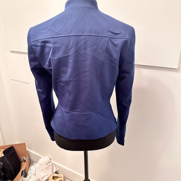 Beautiful fitted jacket-blazer blue with zipper woman size 6 from Tristan - Picture 3 of 5